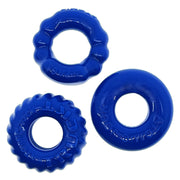 Oxballs - Bonemaker Cockring Set - 3 stuks - Blauw-laced-up.nl
