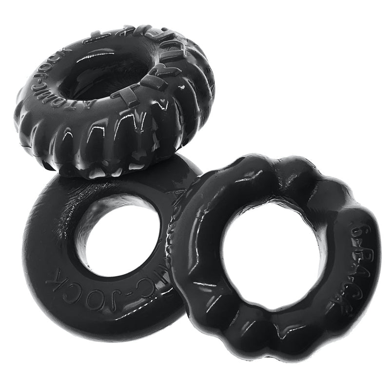 Oxballs - Bonemaker Cockring Set - Zwart-laced-up.nl