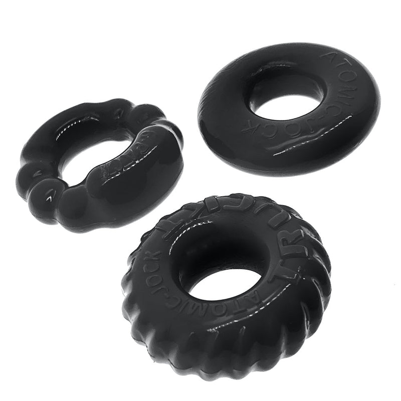 Oxballs - Bonemaker Cockring Set - Zwart-laced-up.nl