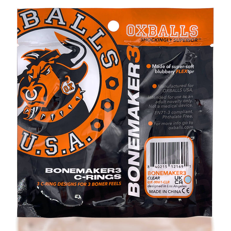 Oxballs - Bonemaker Cockring Set - Zwart-laced-up.nl