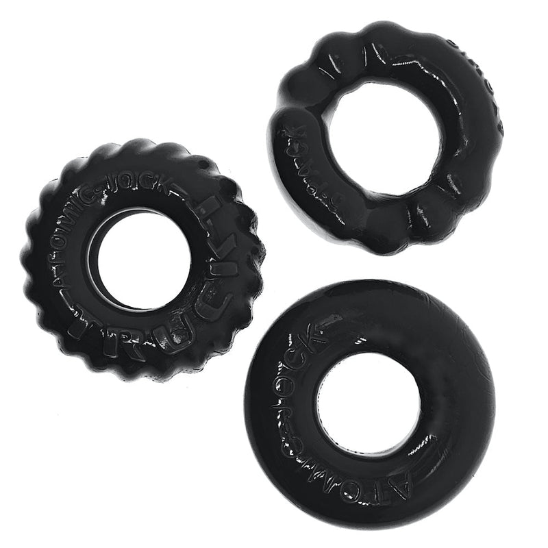 Oxballs - Bonemaker Cockring Set - Zwart-laced-up.nl