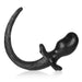 Oxballs - Bulldog Puppy Tail Buttplug - Zwart - Large-Erotiekvoordeel.nl