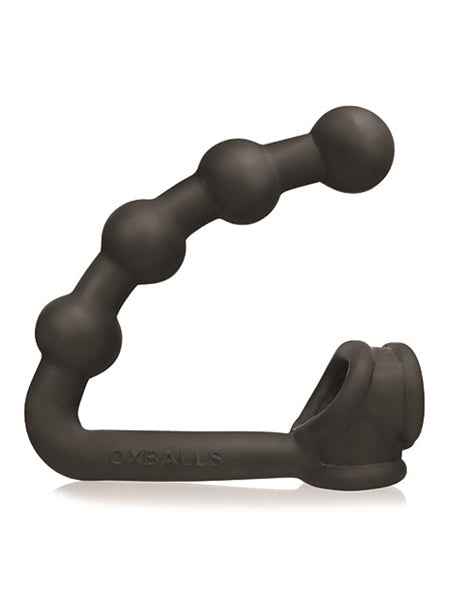 Oxballs - Buttballs - Rekbare Cocksling met Buttplug - Zwart-Erotiekvoordeel.nl