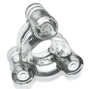 Oxballs - Buzz Squeeze - Vibrerende Ballstretcher - Transparant-laced-up.nl