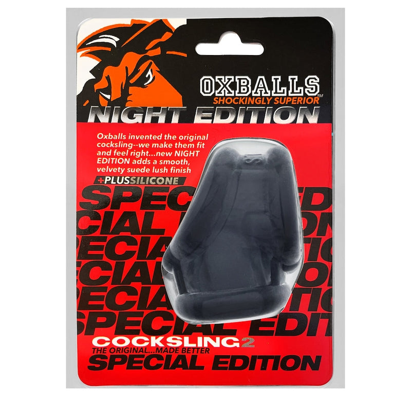 Oxballs - Cocksling-2 - Night Edition - Mat Zwart-Laced-up.nl
