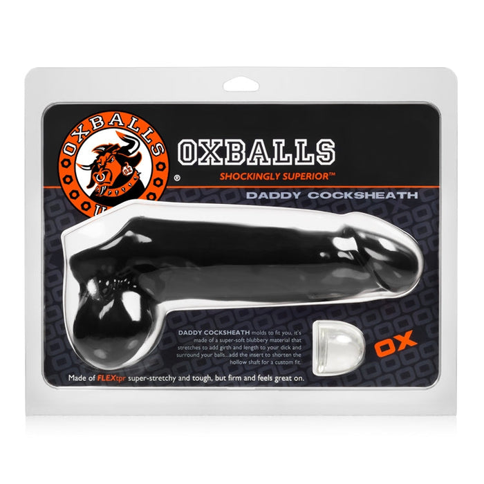 Oxballs - Daddy - Penis Sleeve - Zwart-Erotiekvoordeel.nl