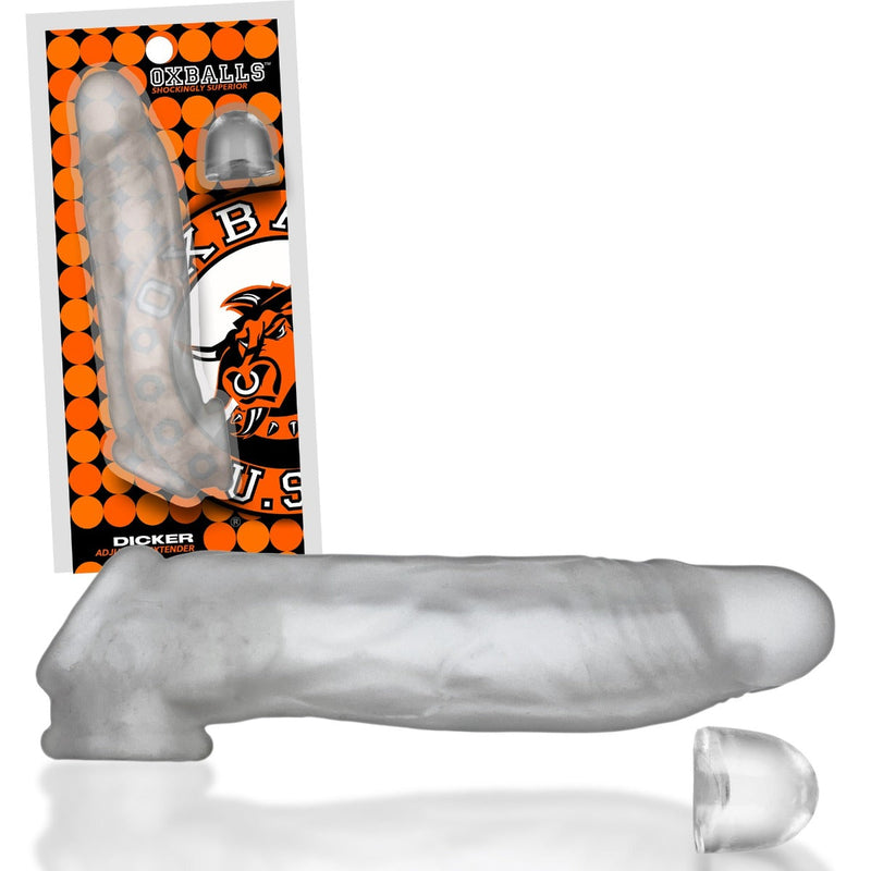 Oxballs - Dicker - Ultra-Slim Penis Sleeve - Clear Ice - Laced-up.nl