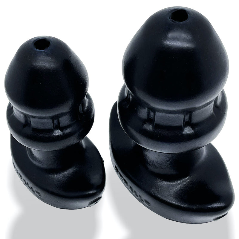 Oxballs - Drain-O Flow-Thru Buttplug - Zwart - Small-Laced-up.nl