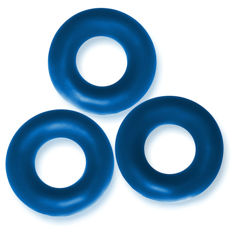 Oxballs - Fat Willy - Cockring - 3 stuks - Blauw-Laced-up.nl