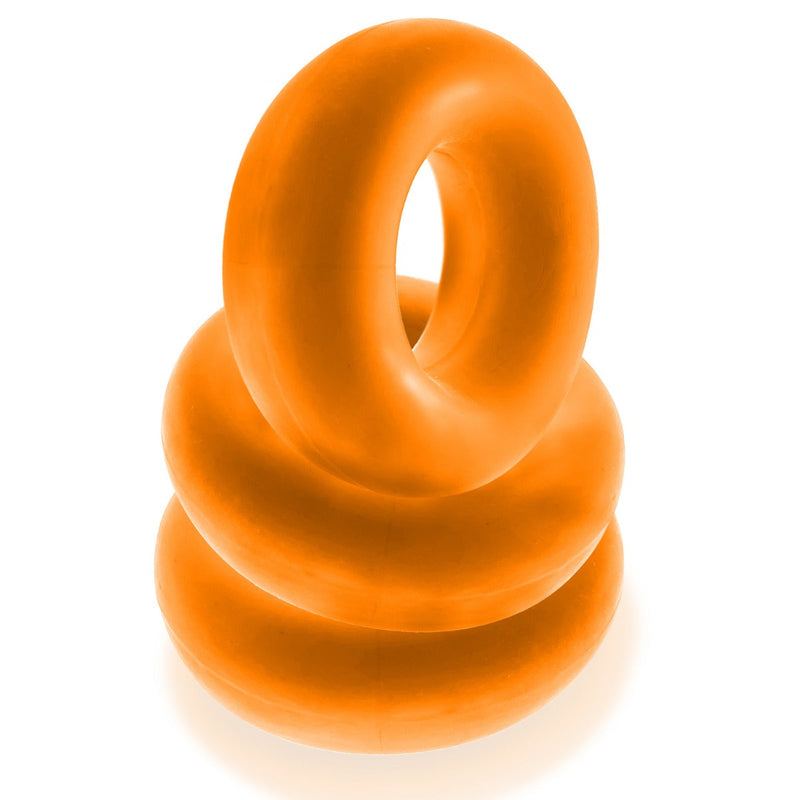 Oxballs - Fat Willy - Cockring - 3 stuks - Oranje-laced-up.nl