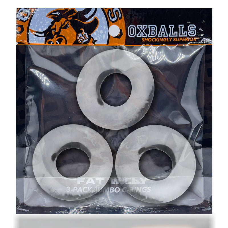Oxballs - Fat Willy - Rekbare Cockringen - Transparant-laced-up.nl
