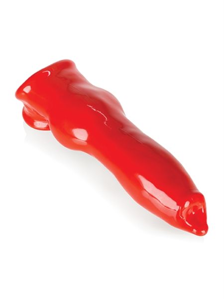 Oxballs - Fido Penis Sleeve - Rood-laced-up.nl