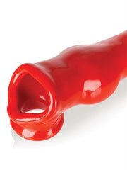 Oxballs - Fido Penis Sleeve - Rood-laced-up.nl