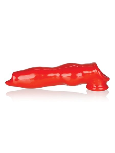 Oxballs - Fido Penis Sleeve - Rood-laced-up.nl
