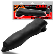 Oxballs - Fido - Puppy Play Penis Sleeve - Night Edition - Siliconen/TPR- Zwart-Erotiekvoordeel.nl