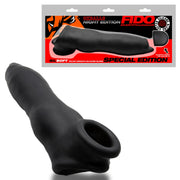 Oxballs - Fido - Puppy Play Penis Sleeve - Night Edition - Siliconen/TPR- Zwart-Erotiekvoordeel.nl