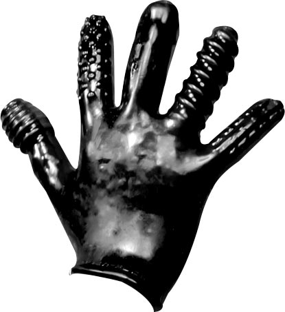 Oxballs - Gant Finger Fuck texturé - Noir - Laced-up.nl