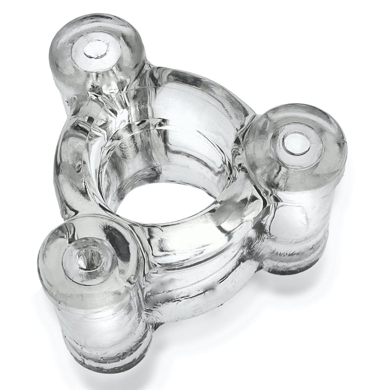 Oxballs - Heavy Squeeze - Ballstretcher met Gewicht - Transparant-laced-up.nl