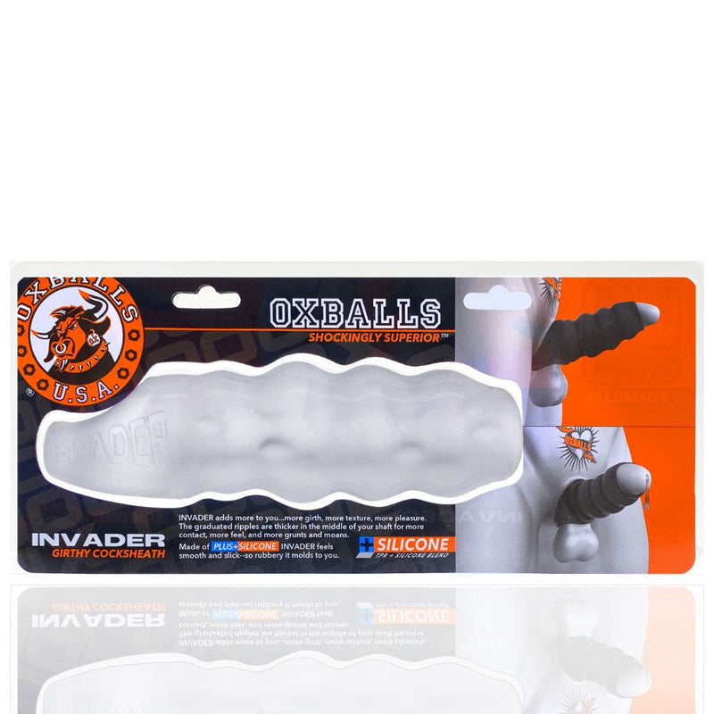 Oxballs - Invader - Penis Sleeve - Transparant Ice-Laced-up.nl