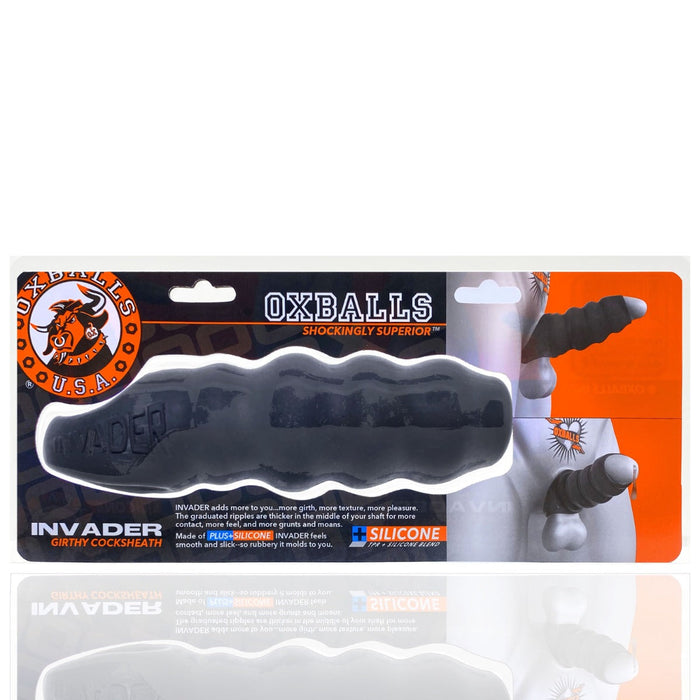 Oxballs - Invader - Penis Sleeve - Zwart Ice-Laced-up.nl