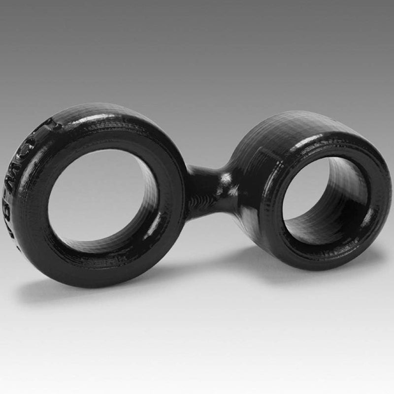 Oxballs - Low-Ball - Cockring met Ballstretcher - Zwart-Laced-up.nl