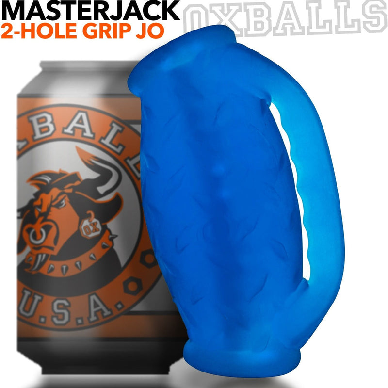 Oxballs Masterjack Stroker - Dubbelzijdig Siliconen - Blue Ice-Erotiekvoordeel.nl