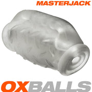 Oxballs Masterjack Stroker - Silicone double face - Clear Ice - Laced-up.nl