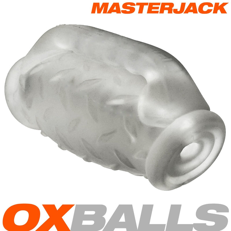 Oxballs Masterjack Stroker - Silicone double face - Clear Ice - Laced-up.nl