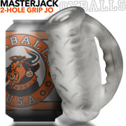 Oxballs Masterjack Stroker - Silicone double face - Clear Ice - Laced-up.nl