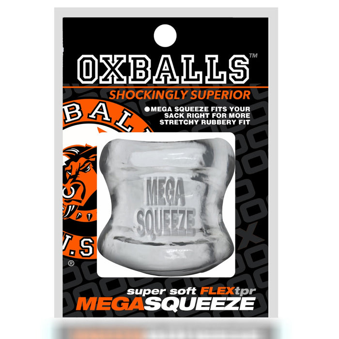 Oxballs - Mega Squeeze - Rekbare Ballstretcher - TPR - Transparant-Laced-up.nl