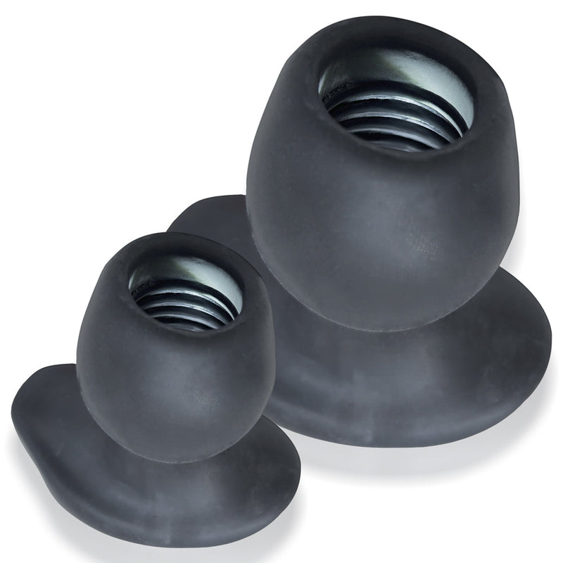 Oxballs - Morphhole-2 Gaper Plug - Maat L - Zwart Ice-Laced-up.nl