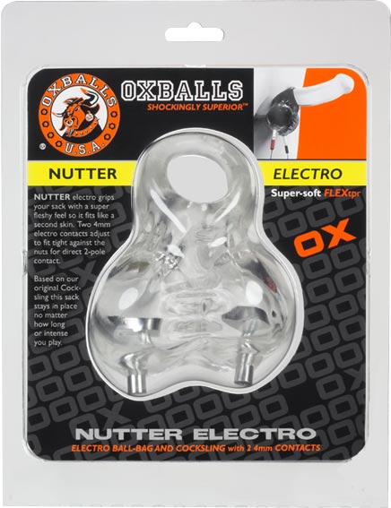 Oxballs - Nutter - Ball Sling Electro - Transparant-Laced-up.nl
