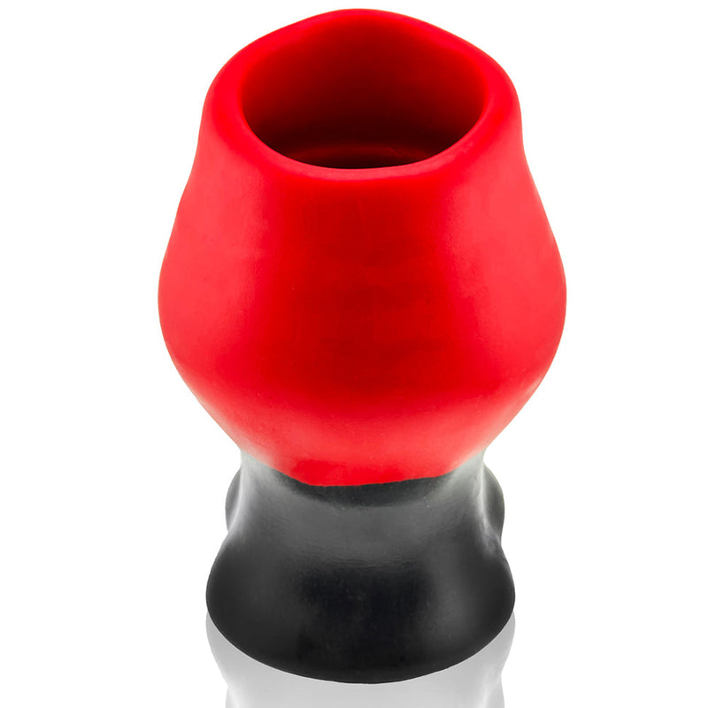 Oxballs - Pighole Lava - Holle Buttplug - Tunnelplug - Rood/Zwart-Erotiekvoordeel.nl