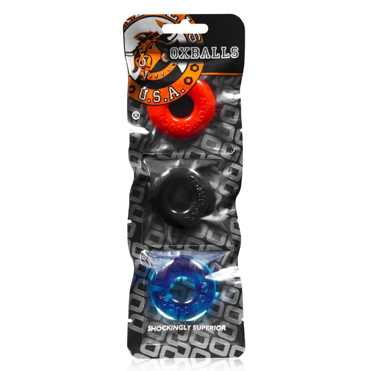 Oxballs - Ringer - Cockring - 3 stuks - Multicolour-Laced-up.nl