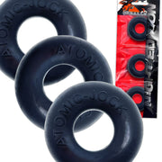 Oxballs - Ringer - Cockring - 3 stuks - Night Edition - Mat Zwart-Laced-up.nl