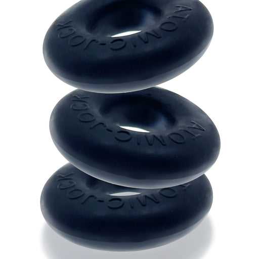 Oxballs - Ringer - Cockring - 3 stuks - Night Edition - Mat Zwart-Erotiekvoordeel.nl