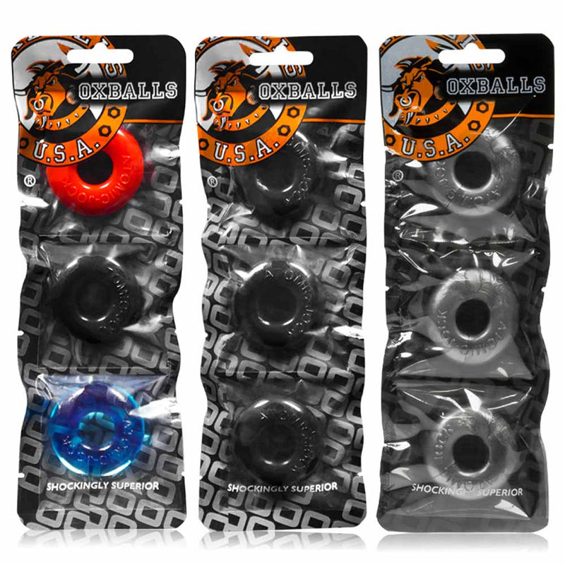 Oxballs - Ringer - Cockring - 3 stuks - Staal-Laced-up.nl