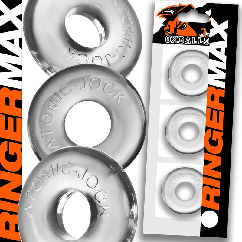 Oxballs - Ringer MAX - Cock ring - 3-Pack - Clear-Laced-up.nl