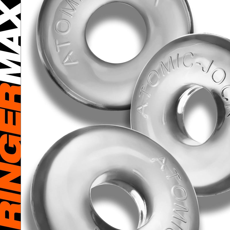 Oxballs - Ringer MAX - Cock ring - 3 pieces - Clear - Laced-up.nl