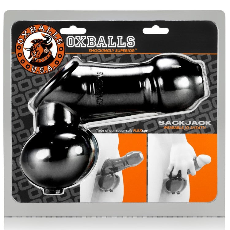 Oxballs - Sackjack - Manchon masturbateur - Noir-Laced-up.nl
