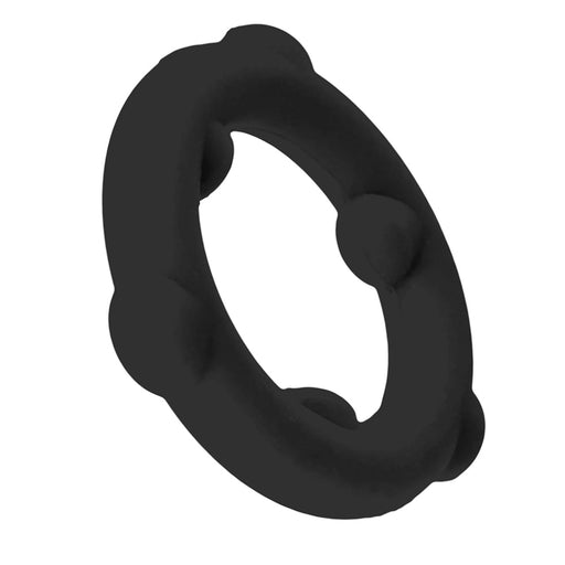 Oxballs - Spinner - Siliconen Cockring - Zwart-Erotiekvoordeel.nl