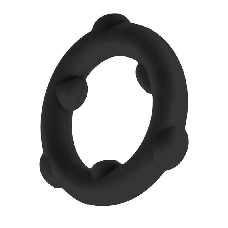 Oxballs - Spinner - Siliconen Cockring - Zwart-Erotiekvoordeel.nl