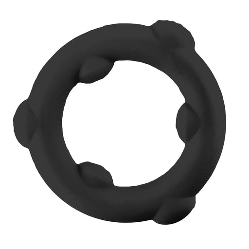 Oxballs - Spinner - Siliconen Cockring - Zwart-Erotiekvoordeel.nl