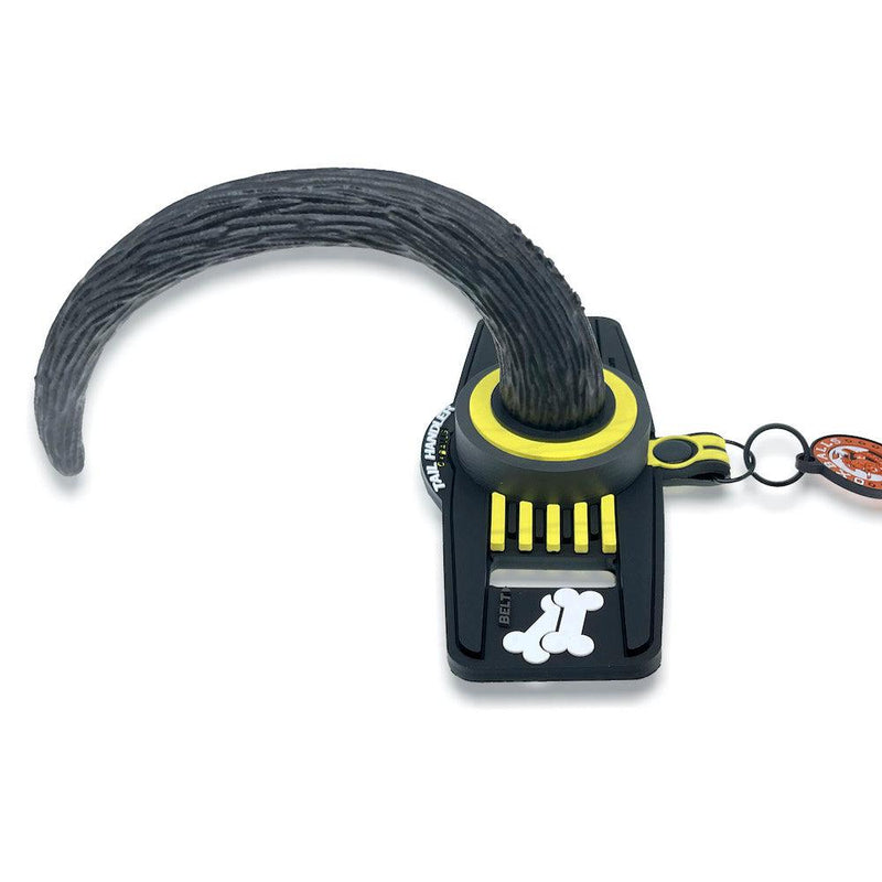 Oxballs - Tail Handler Show Tail - Buttplug met Hondenstaart - Zwart/Geel-Laced-up.nl