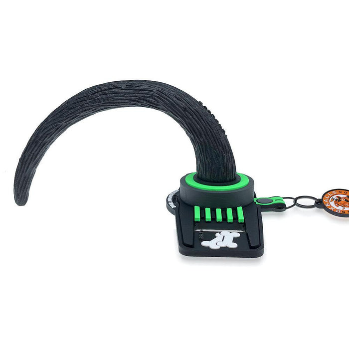 Oxballs - Tail Handler Show Tail - Buttplug met Hondenstaart - Zwart/Groen-Laced-up.nl