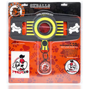 Oxballs - Tail Handler Show Tail - Buttplug met Hondenstaart - Zwart/Geel-Erotiekvoordeel.nl