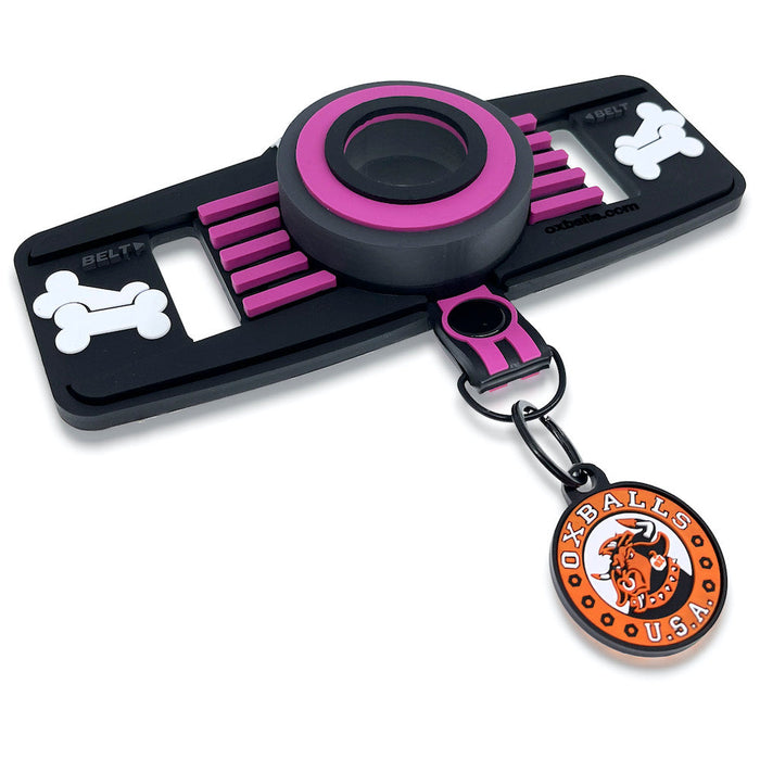 Oxballs - Tail Handler Show Tail - Buttplug met Hondenstaart - Zwart/Roze-Laced-up.nl