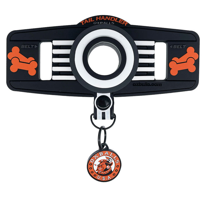 Oxballs - Tail Handler Show Tail - Buttplug met Hondenstaart - Zwart/Wit-Laced-up.nl