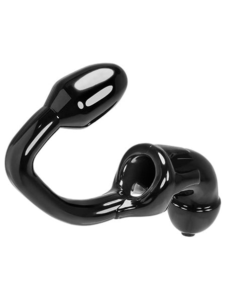 Oxballs - Tailpipe - Flexibele Kuisheidskooi met Buttplug - TPR - Zwart-Laced-up.nl