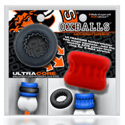 Oxballs - Ultracore - Kit comprenant un Core Ballstretcher et un Axi Ring - Rouge Ice-Laced-up.nl